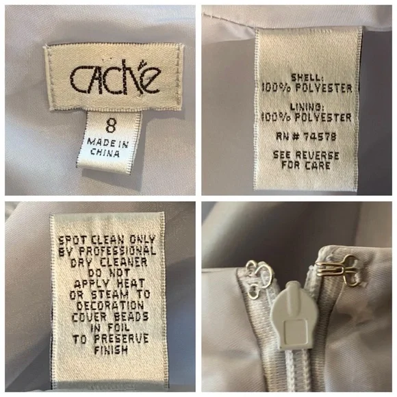 Cache Metallic Silver Halter Dress - Picture 16 of 16